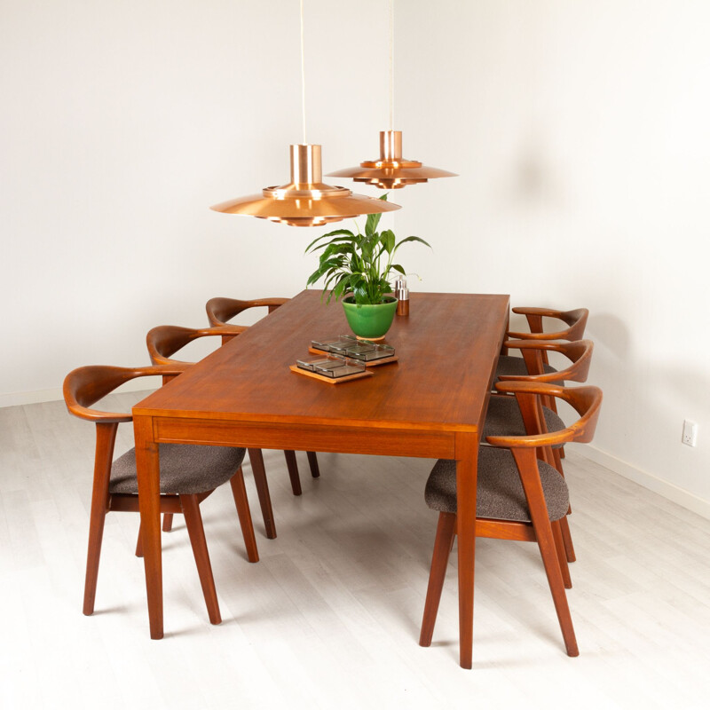 Vintage Danish teak dining table by Finn Juhl for France & Søn, 1960s