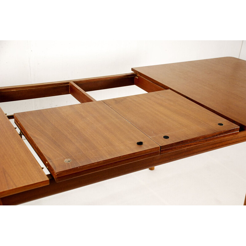 Mid-century McIntosh double teak extending table, Scotland 1960s
