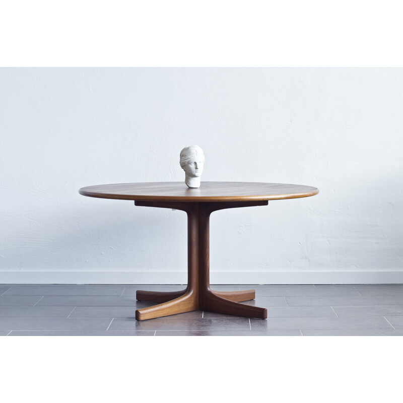 Swedish coffee table in walnut and teak, Karl Erik EKSELIUS - 1960s