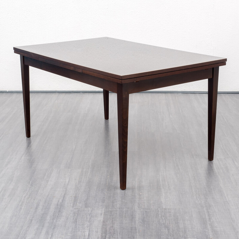 Extendable dining table in mahogany - 1960s