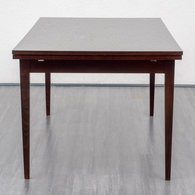 Table à repas extensible en acajou - 1960