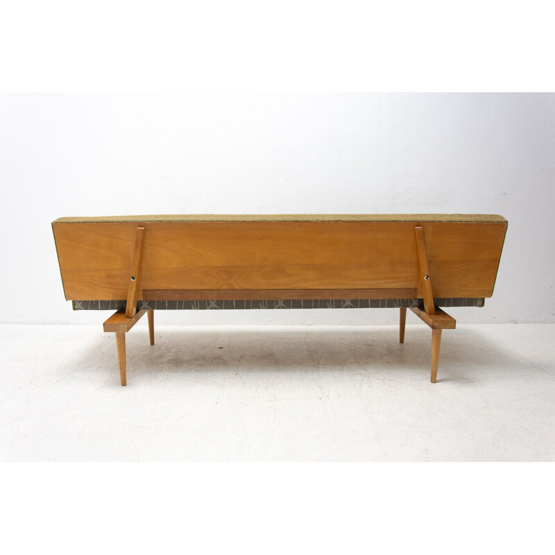 Letto da giorno pieghevole vintagee di Miroslav Navrátil, Cecoslovacchia 1960