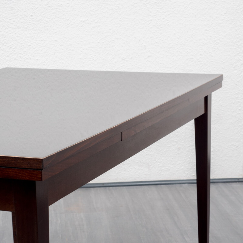 Extendable dining table in mahogany - 1960s