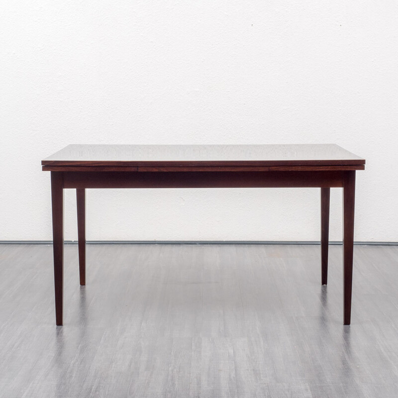 Extendable dining table in mahogany - 1960s