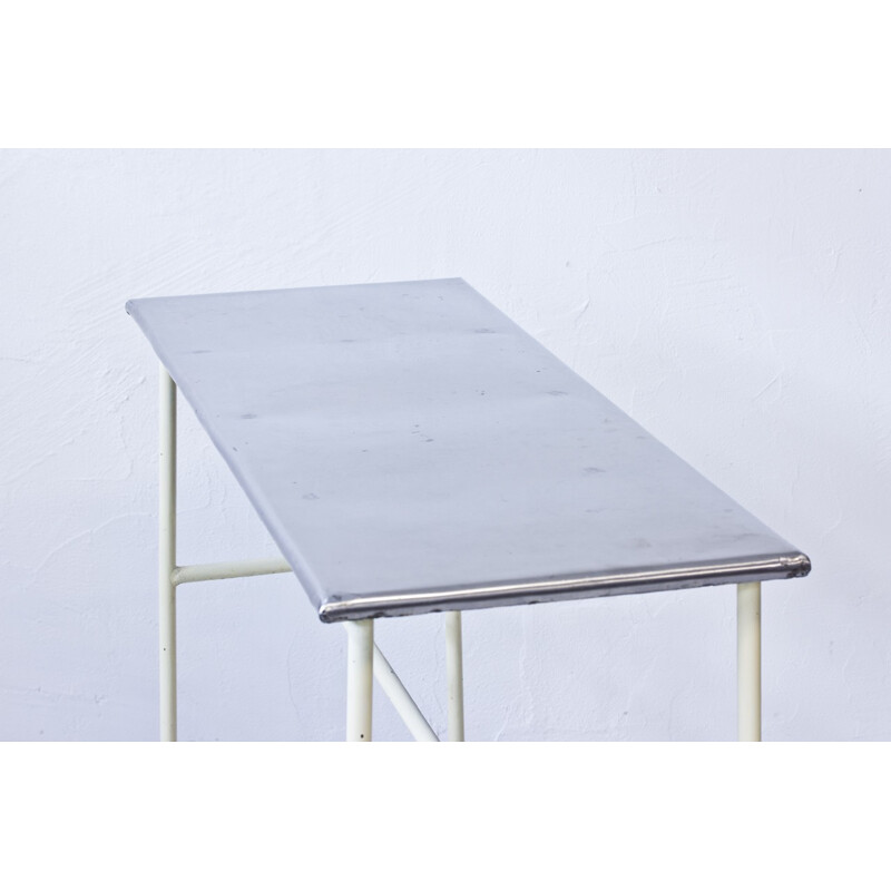 Industrial high table in metal - 1950