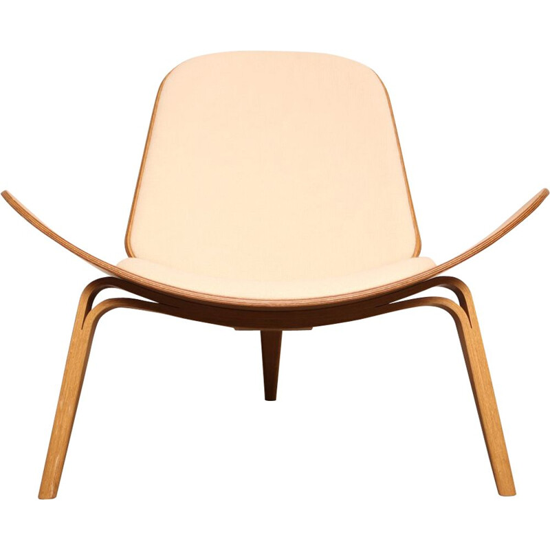 Vintage armchair "Shell chair Ch07" by Hans Wegner for France & Son, Denmark