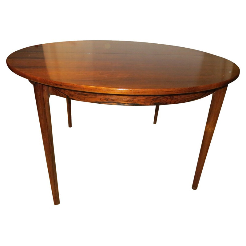 Large dining table in Rio Rosewood - 1960s