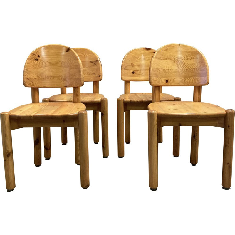 Rainer Daumiller vintage chair in solid wood