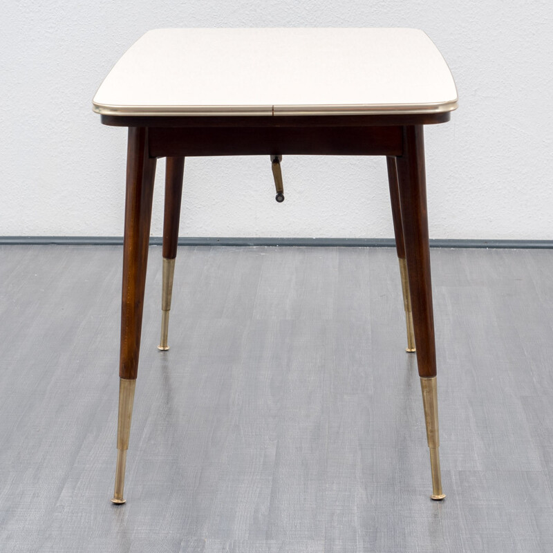 Vintage height-adjustable and extendible table - 1950s