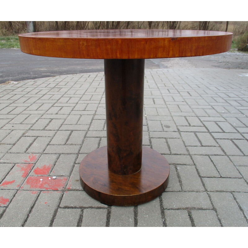 Vintage Art Deco birchwood coffee table, 1930s