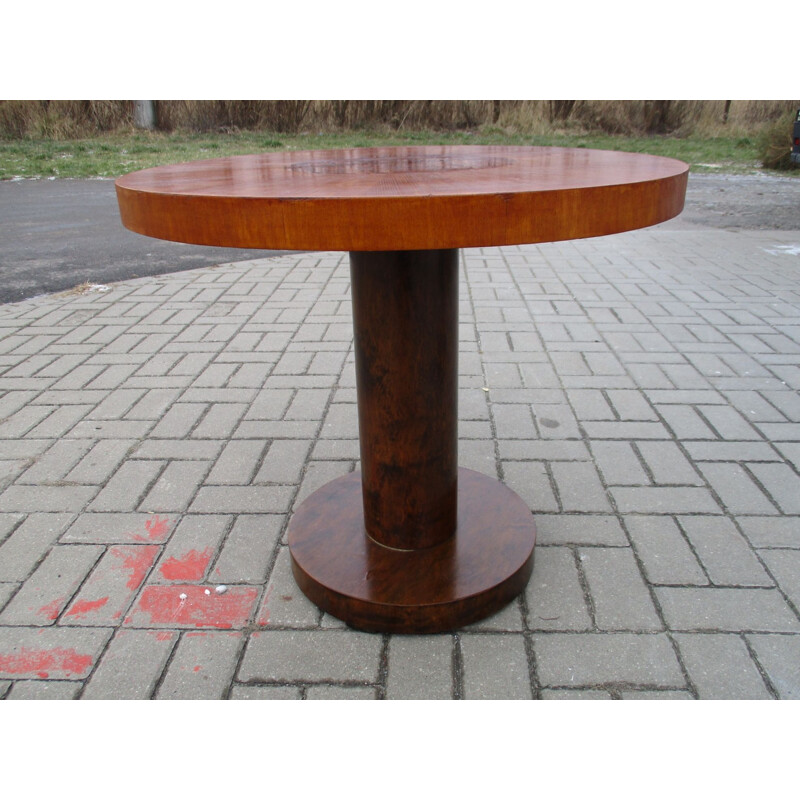 Vintage Art Deco birchwood coffee table, 1930s