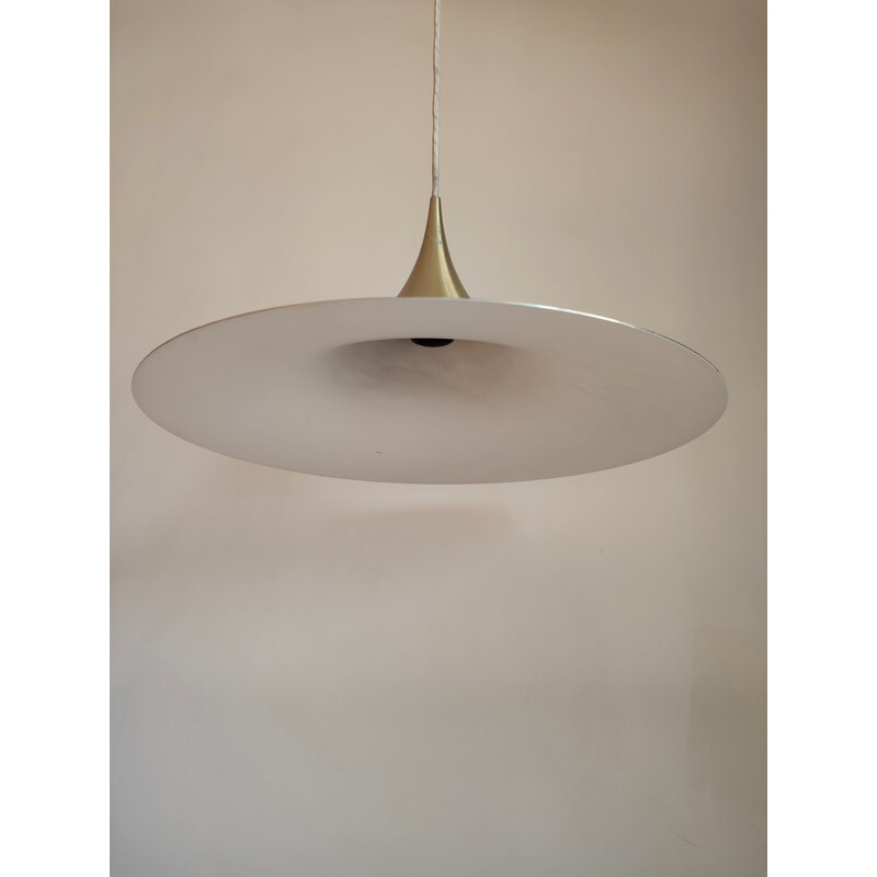 Vintage brass pendant lamp by Bonderup and Thorup for Fog & Morup