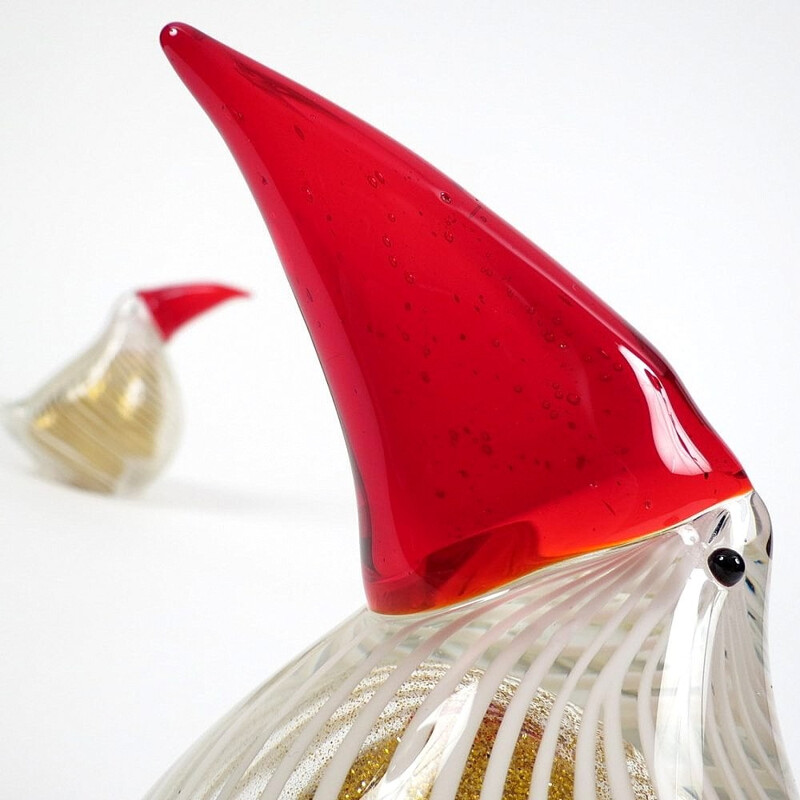 Pair of "Birds" Murano glass objects - 1970