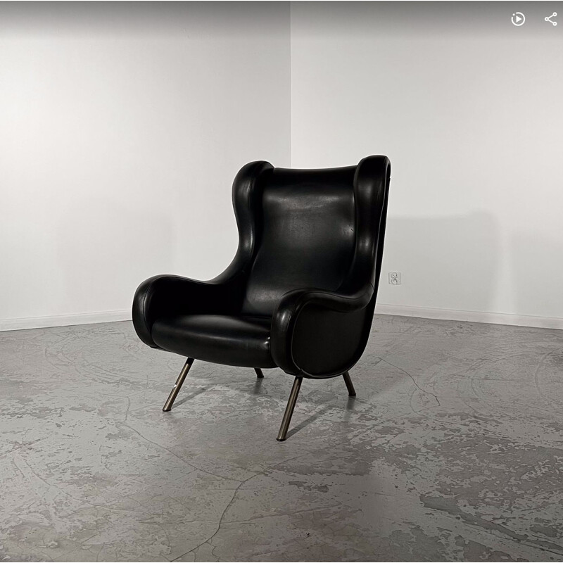 vinage seinior armchair by marco zanuso for Arflex, 1950s