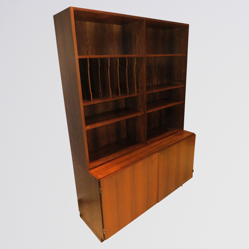 Scandinavian rosewood bookcase - 1960s