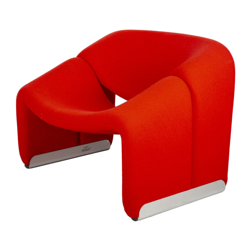 Vintage-Sessel Groovy F598 rot von Pierre Paulin für Artifort