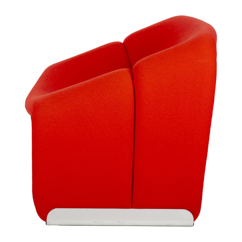 Groovy F598 poltrona vintage em vermelho por Pierre Paulin para Artifort