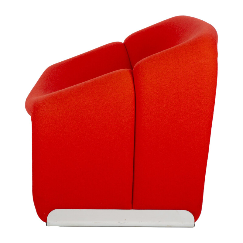 Vintage red Groovy armchair F598 by Pierre Paulin for Artifort