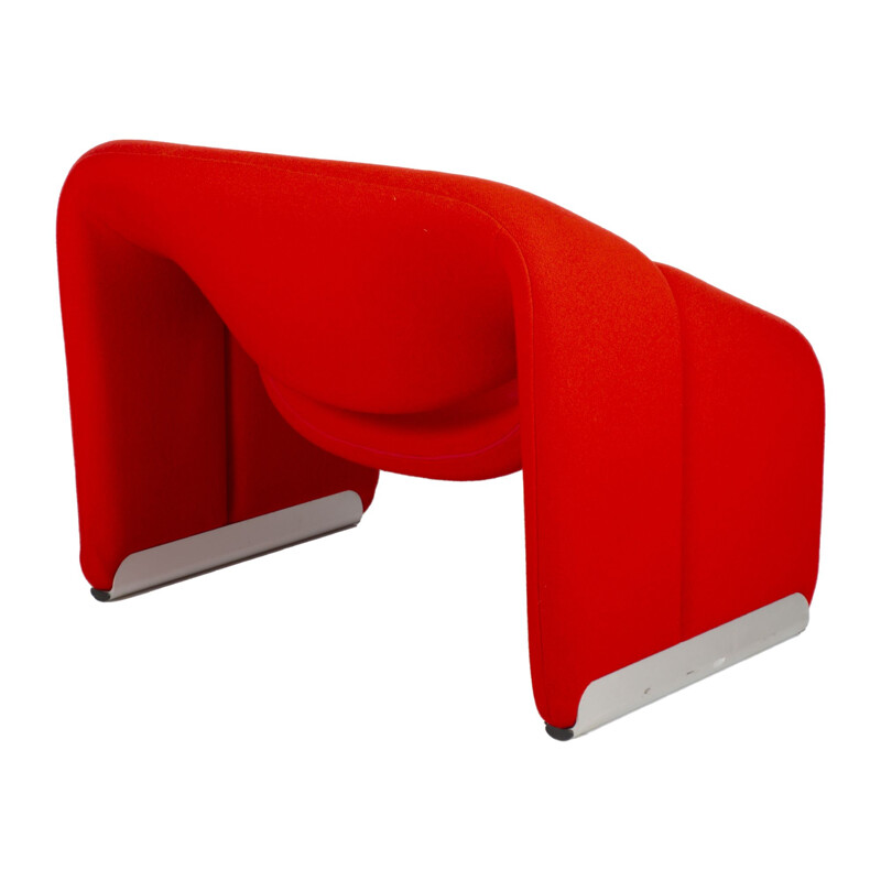 Vintage red Groovy armchair F598 by Pierre Paulin for Artifort