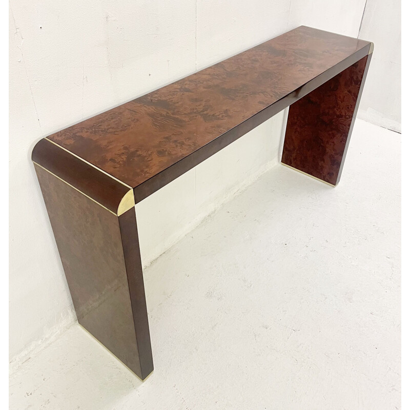 Mid-century wooden console, Italy 1970s