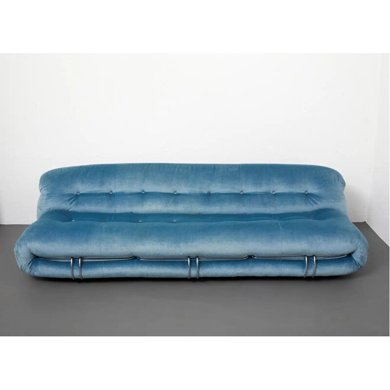 Vintage "Soriana" 4-seater sofa by Afra & Tobia Scarpa for Cassina, 1970