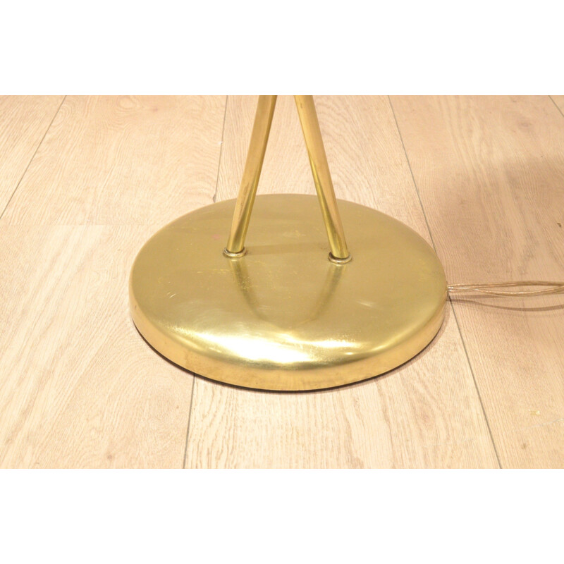 French Maison Lunel floor lamp in metal - 1950s