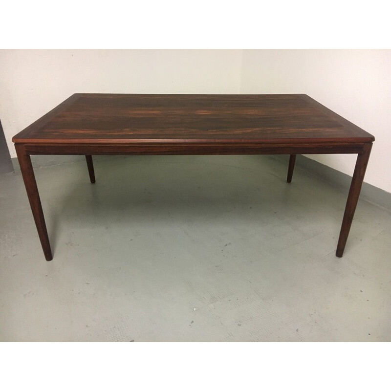 Vintage coffee table in Rio rosewood by Ole Wanscher, Denmark 1960