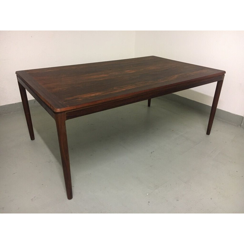 Vintage coffee table in Rio rosewood by Ole Wanscher, Denmark 1960