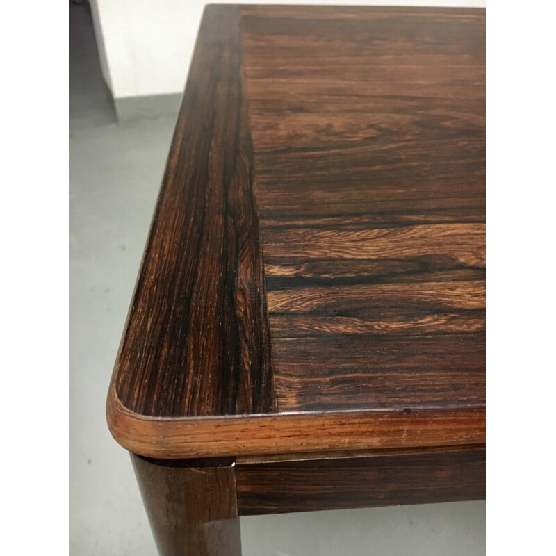 Mesa de café Vintage no Rio Rosewood por Ole Wanscher, Dinamarca 1960