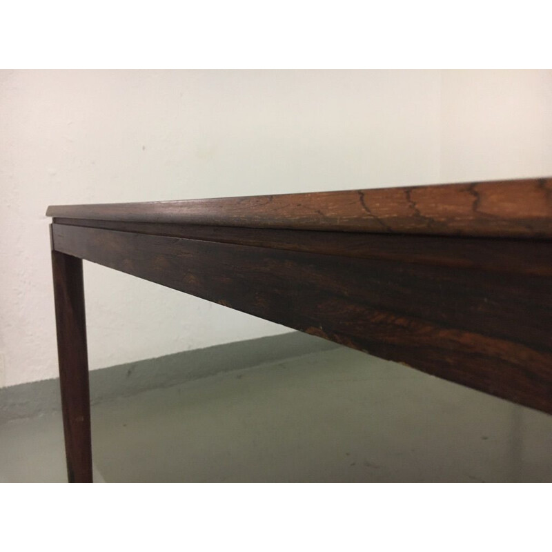 Mesa de café Vintage no Rio Rosewood por Ole Wanscher, Dinamarca 1960