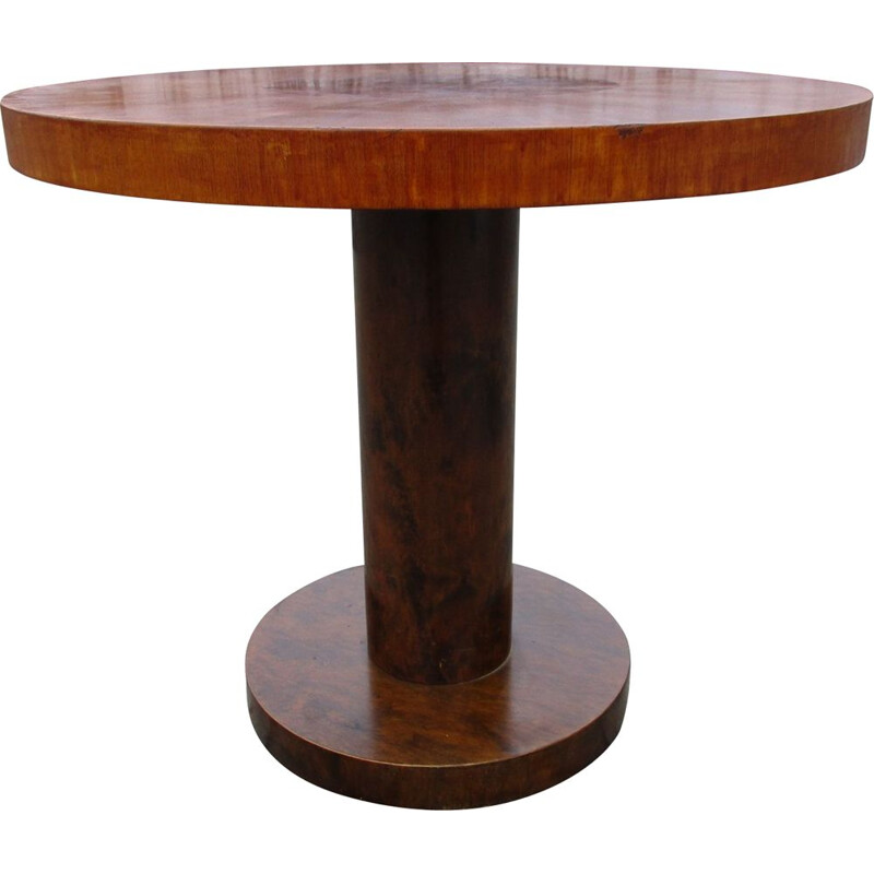 Vintage Art Deco birchwood coffee table, 1930s