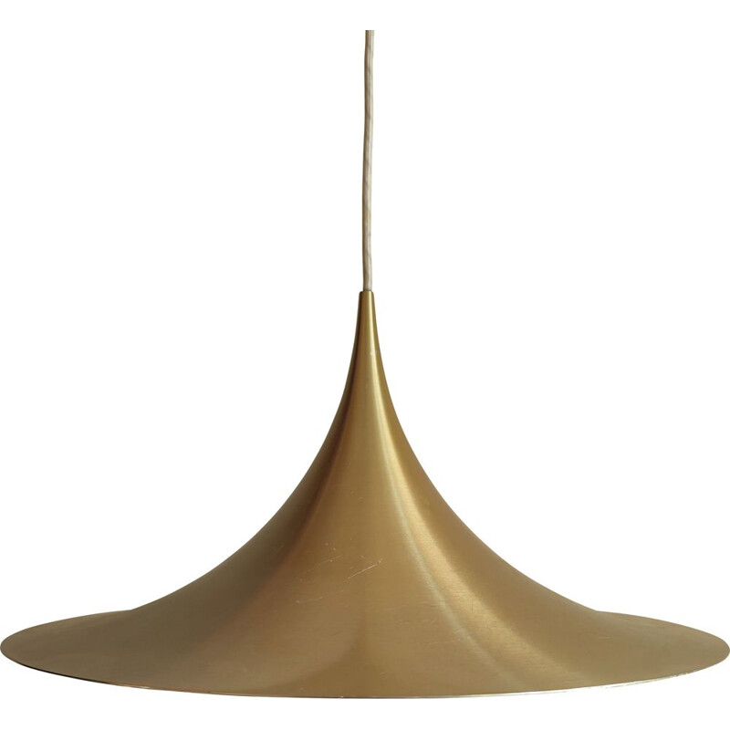 Vintage brass pendant lamp by Bonderup and Thorup for Fog & Morup