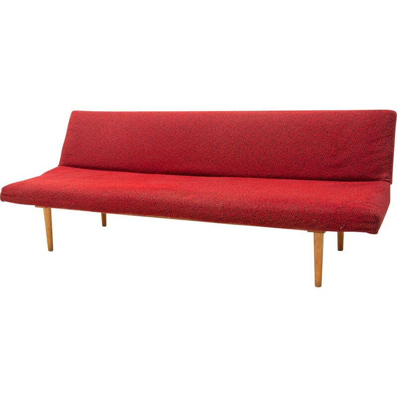 Letto da giorno pieghevole vintage di Miroslav Navrátil, Cecoslovacchia 1960