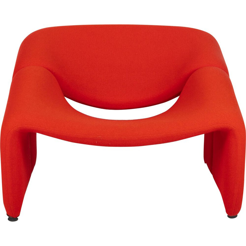 Vintage red Groovy armchair F598 by Pierre Paulin for Artifort