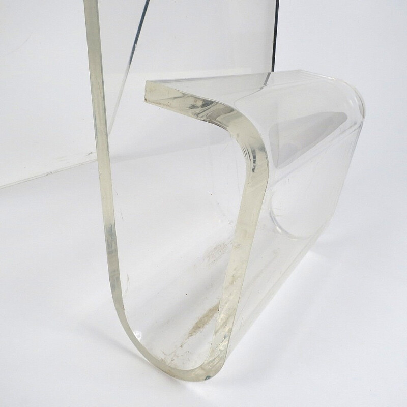 Mid-century bar stool in acrylic glass - 1970s