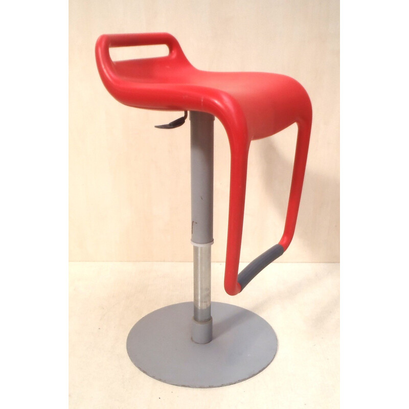 4 italian red stools - 1980s