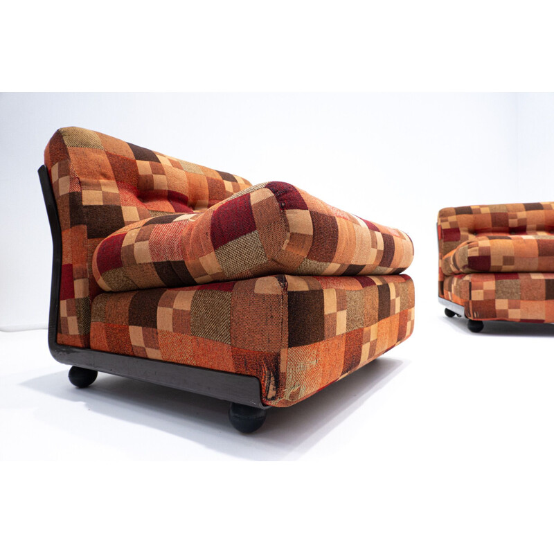 Ensemble de 3 fauteuils vintage "Amanta" de Mario Bellini, 1960