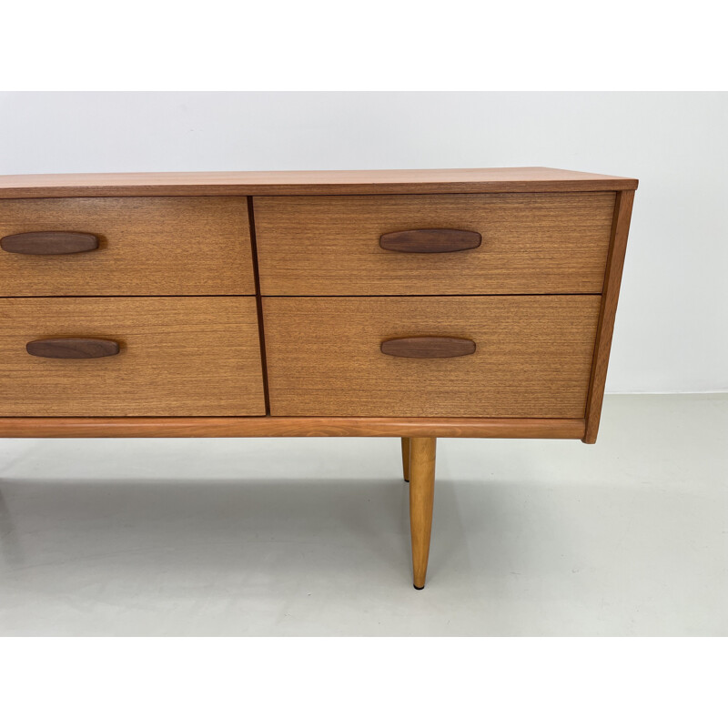 Vintage teak sideboard by Frank Guille for Austinsuite, England 1960s