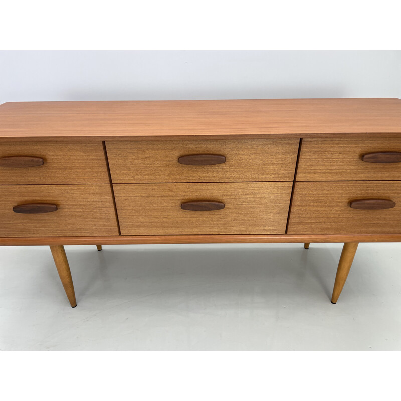 Vintage teak sideboard by Frank Guille for Austinsuite, England 1960s