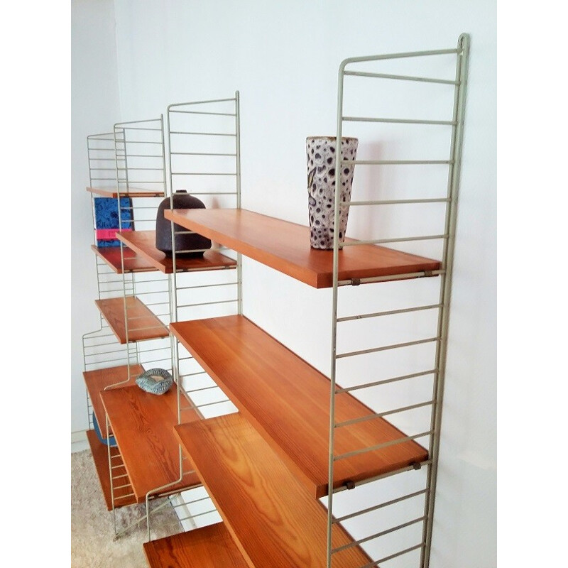 Vintage modular shelving system, Nisse STRINNING - 1960s