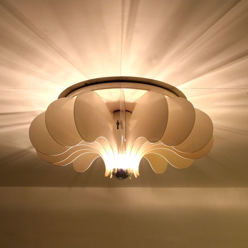 Vintage "Bolide" ceiling lamp by Hermian Sneyders de Vogel for Raak, Netherlands 1960s