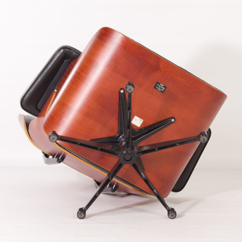 Vintage fauteuil met voetenbankje van Charles