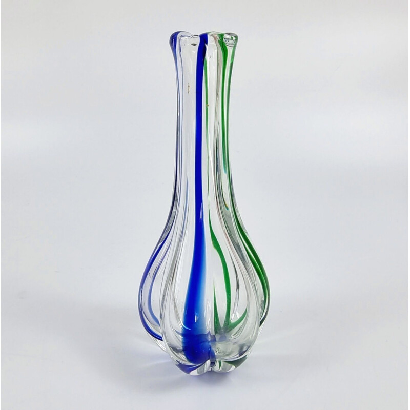 Vintage Glass Vase by Archimede Seguso, Italian 1970s