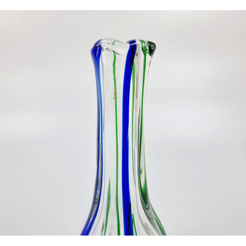 Vintage Glass Vase by Archimede Seguso, Italian 1970s