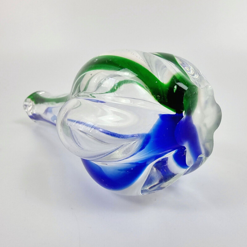 Vintage Glass Vase by Archimede Seguso, Italian 1970s