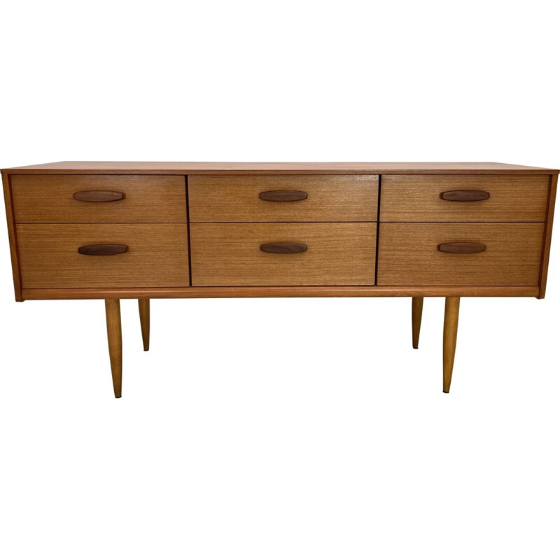 Vintage teak sideboard by Frank Guille for Austinsuite, England 1960s