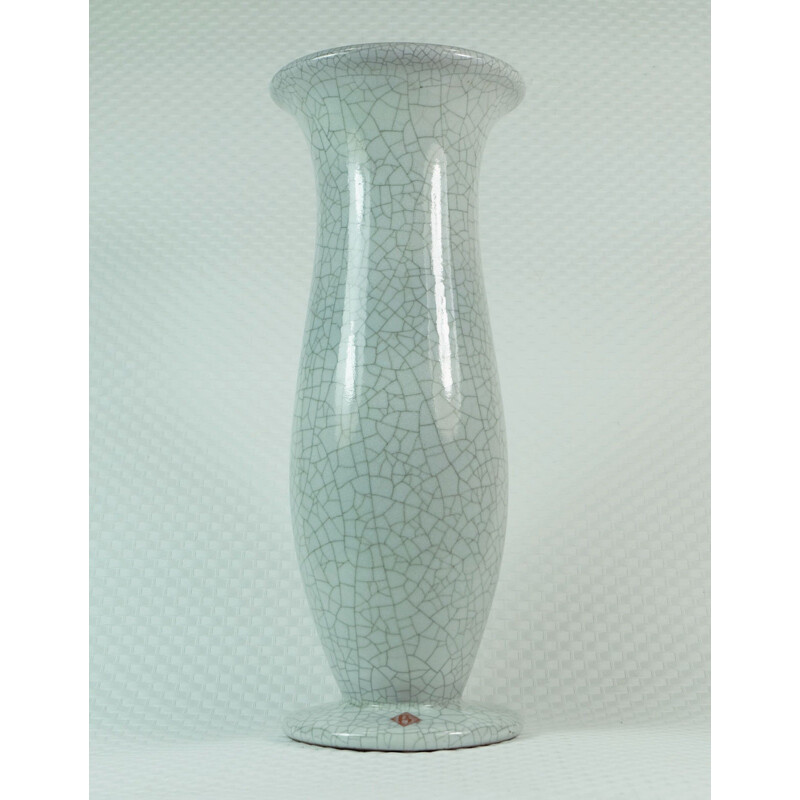Vase Karlsruhe Majolika en céramique,  Fridegart GLATZLE - 1950