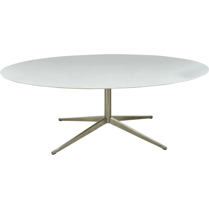 Vintage oval table by Florence Knoll for Knoll International, 1960