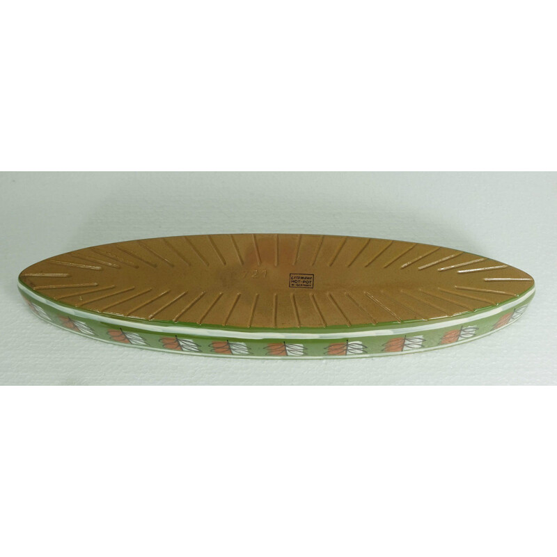 Ceramano hot pot bowl and matching salad set - 1960s