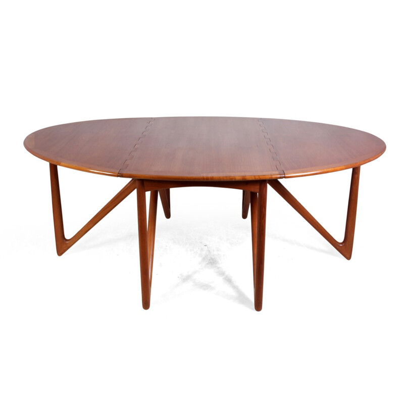 Mid century Jason Mobler table in teak, Kurt OSTERVIG - 1960s